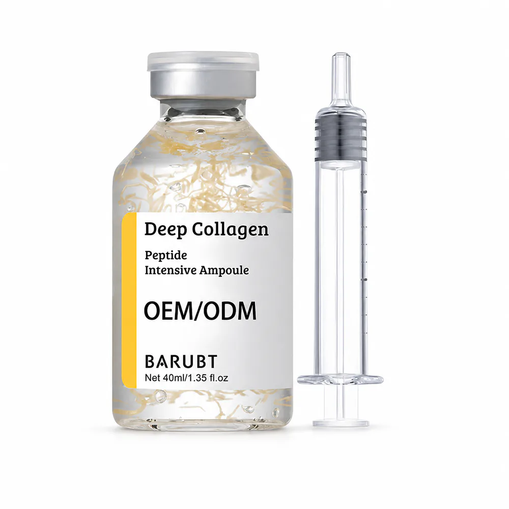 Deep Collagen Peptide Intensive Ampoule private label serum product packaging on a white background