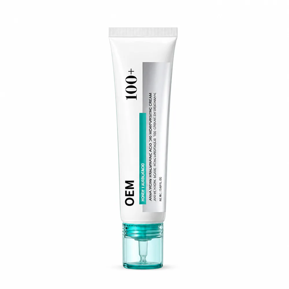 Hyaluronic Acid Moisturizing Cream private label face cream product packaging on a white background
