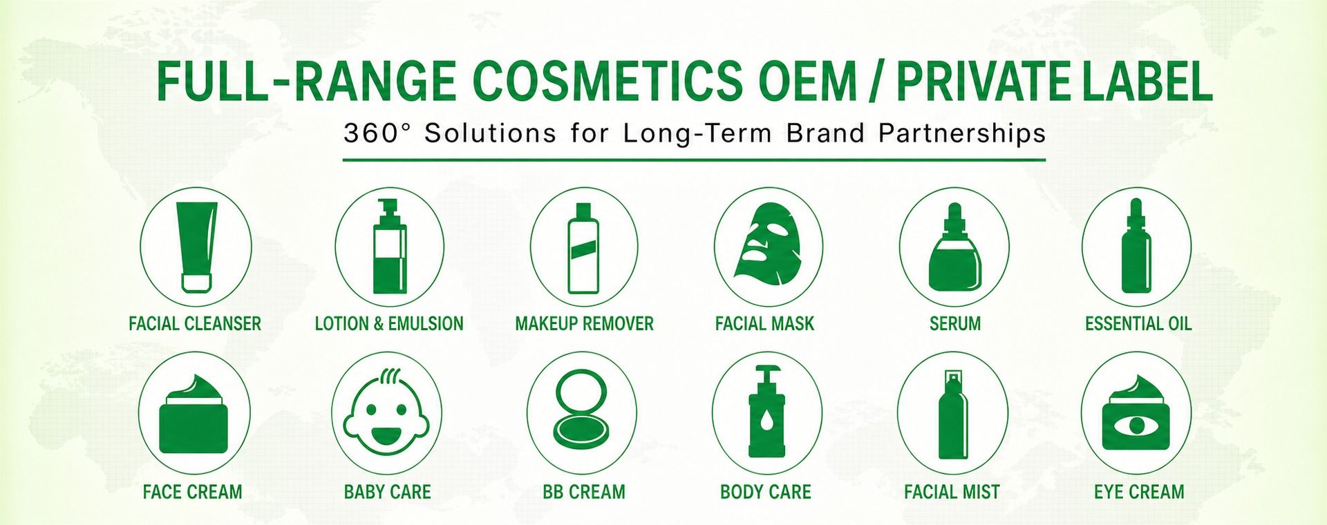 Private label skincare hair care and personal care product range